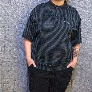 Columbia Men’s Black and White Polo Shirt